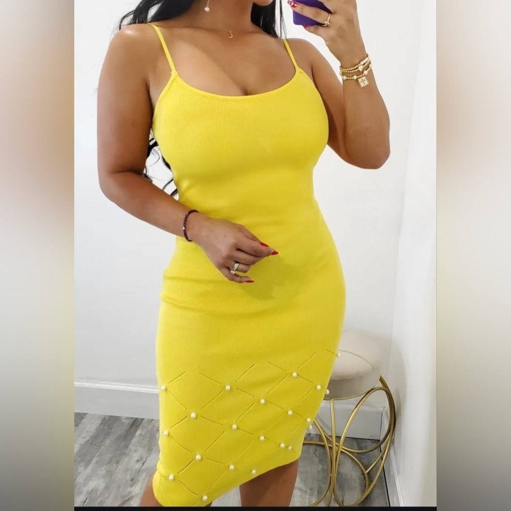 Yellow Sleeveless Dress